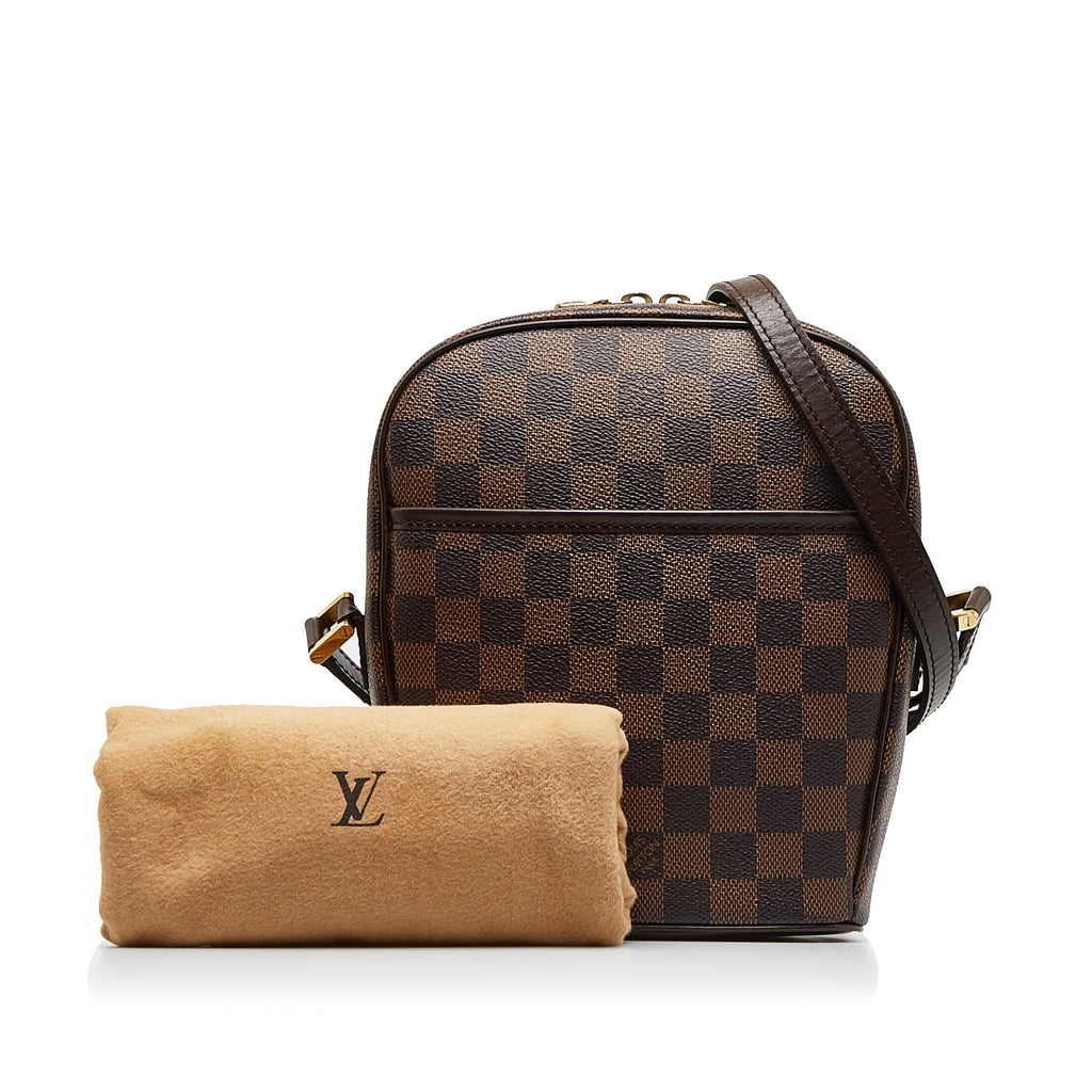 Louis Vuitton Ipanema Shoulder Bag in Ebene Damier Canvas