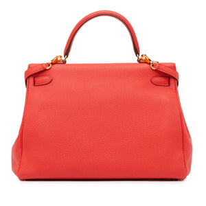 Hermès Kelly 35 Retourne Red Togo