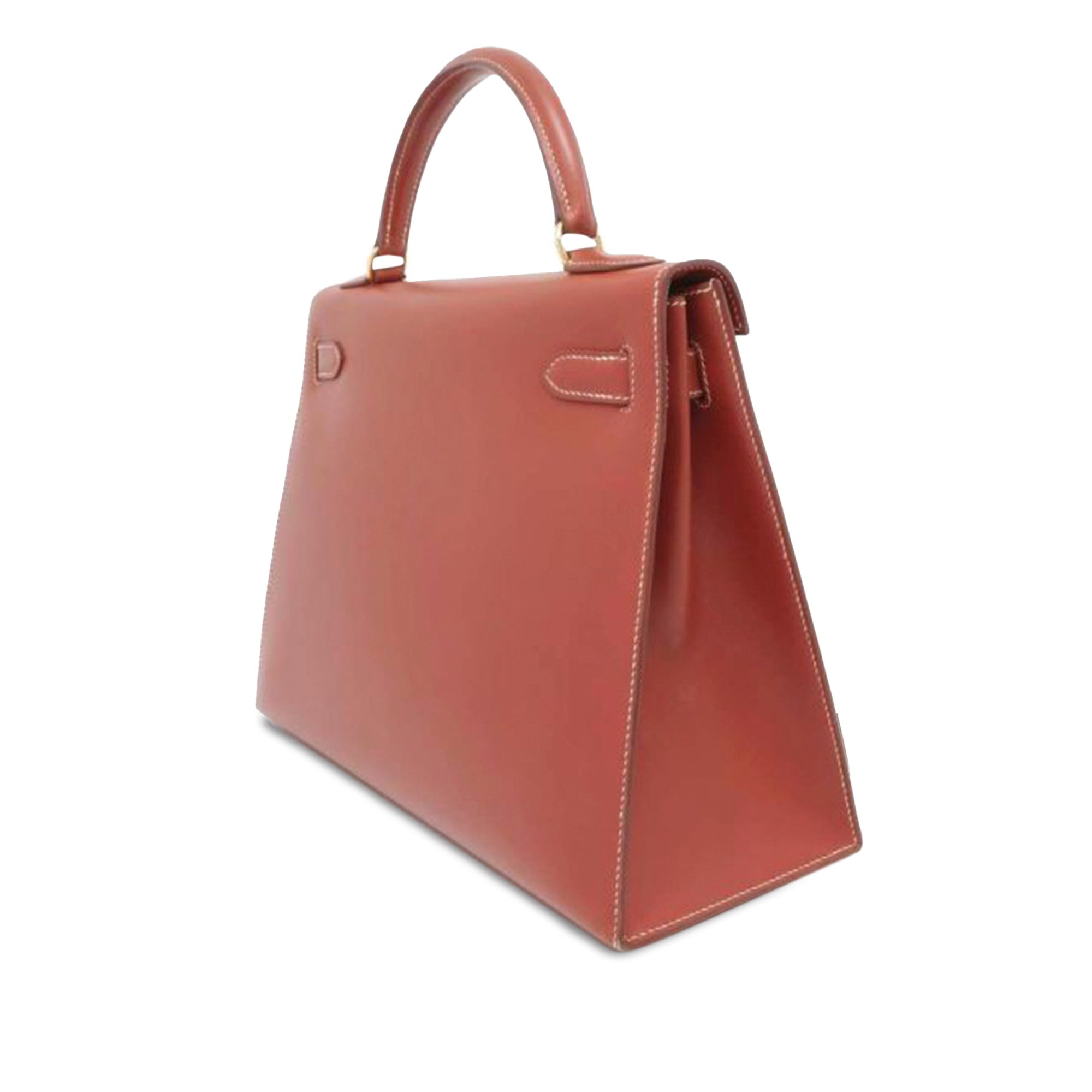 Hermès Kelly Sellier 32 Brique Box Calf