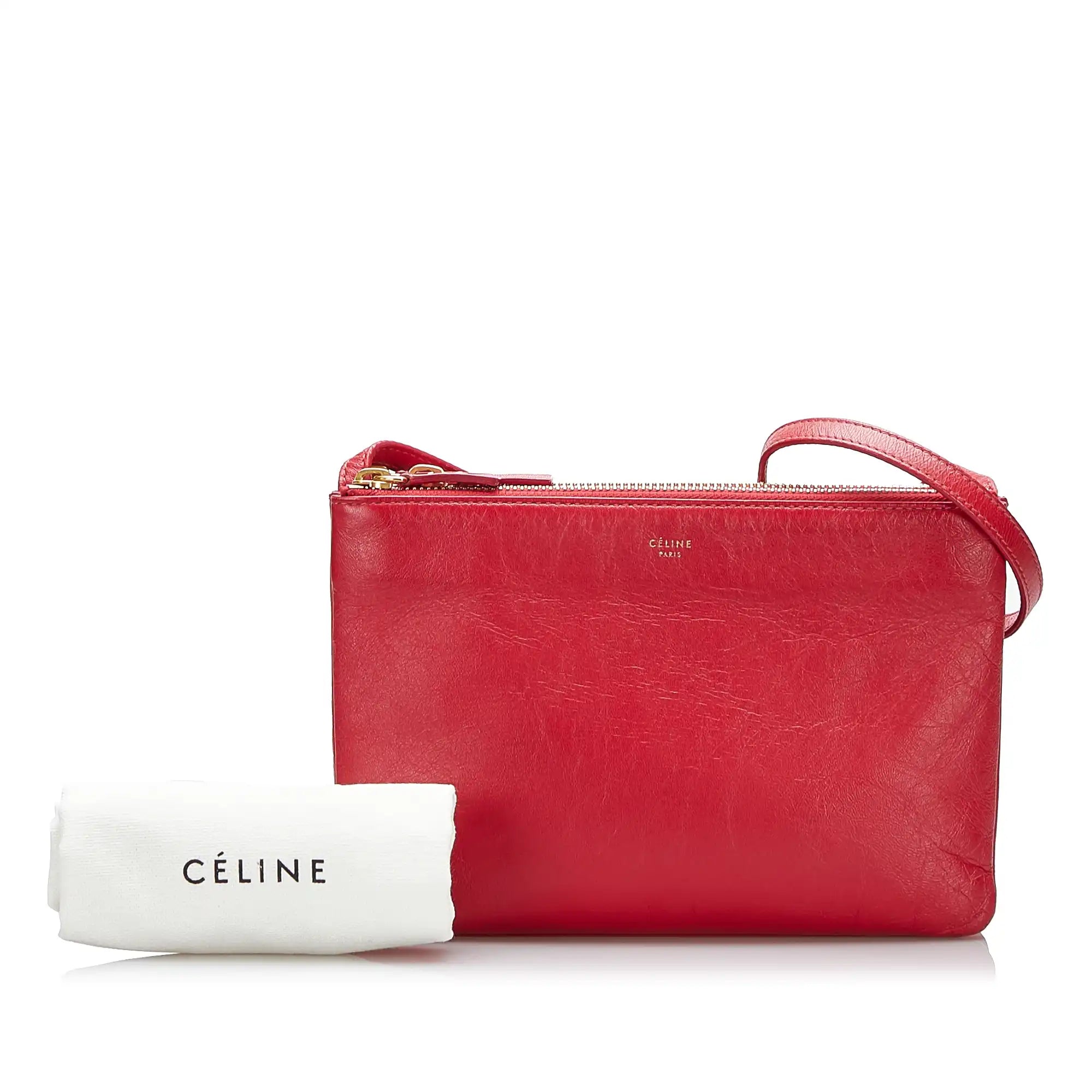 Celine Trio Small Red Calfskin 17 865.00