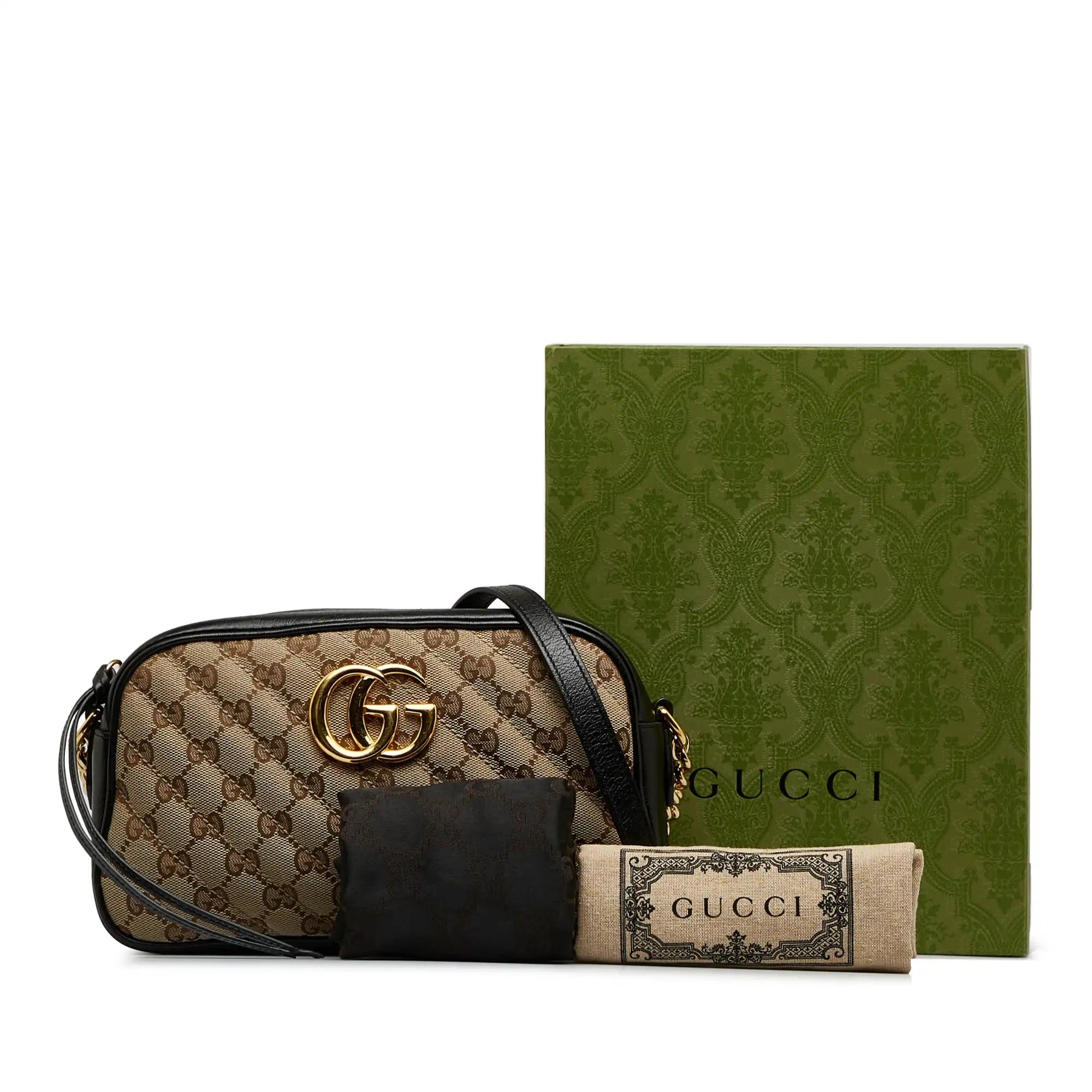 Gucci camera shop bag canvas