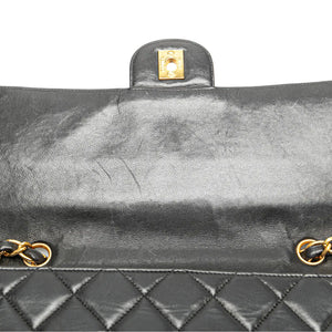 Chanel Classic Single Flap Jumbo Black Lambskin Gold