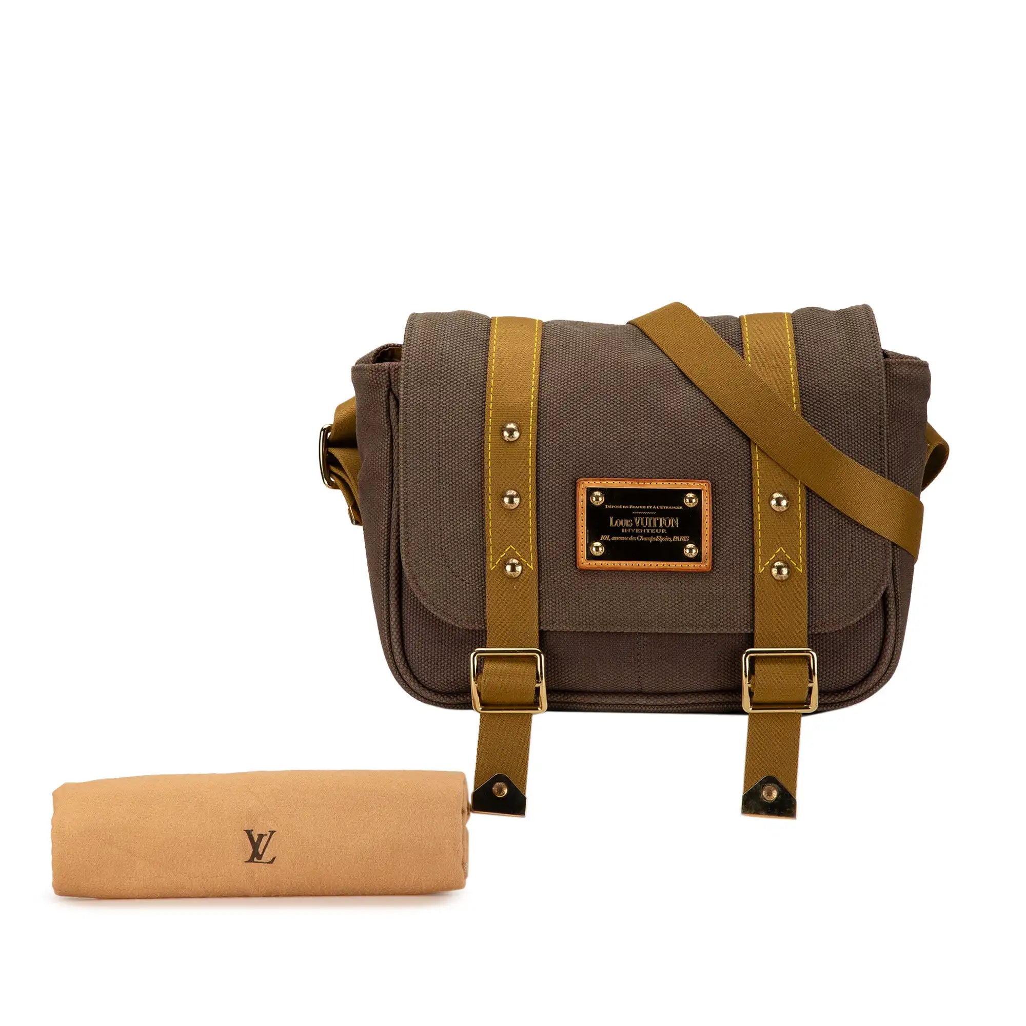 Louis Vuitton Antigua Besace PM Brown Canvas