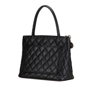 Chanel Medallion Tote BAG Black Caviar