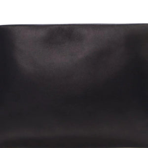 Yves Saint Laurent Calypso Zipped Pouch Small Black Lambskin