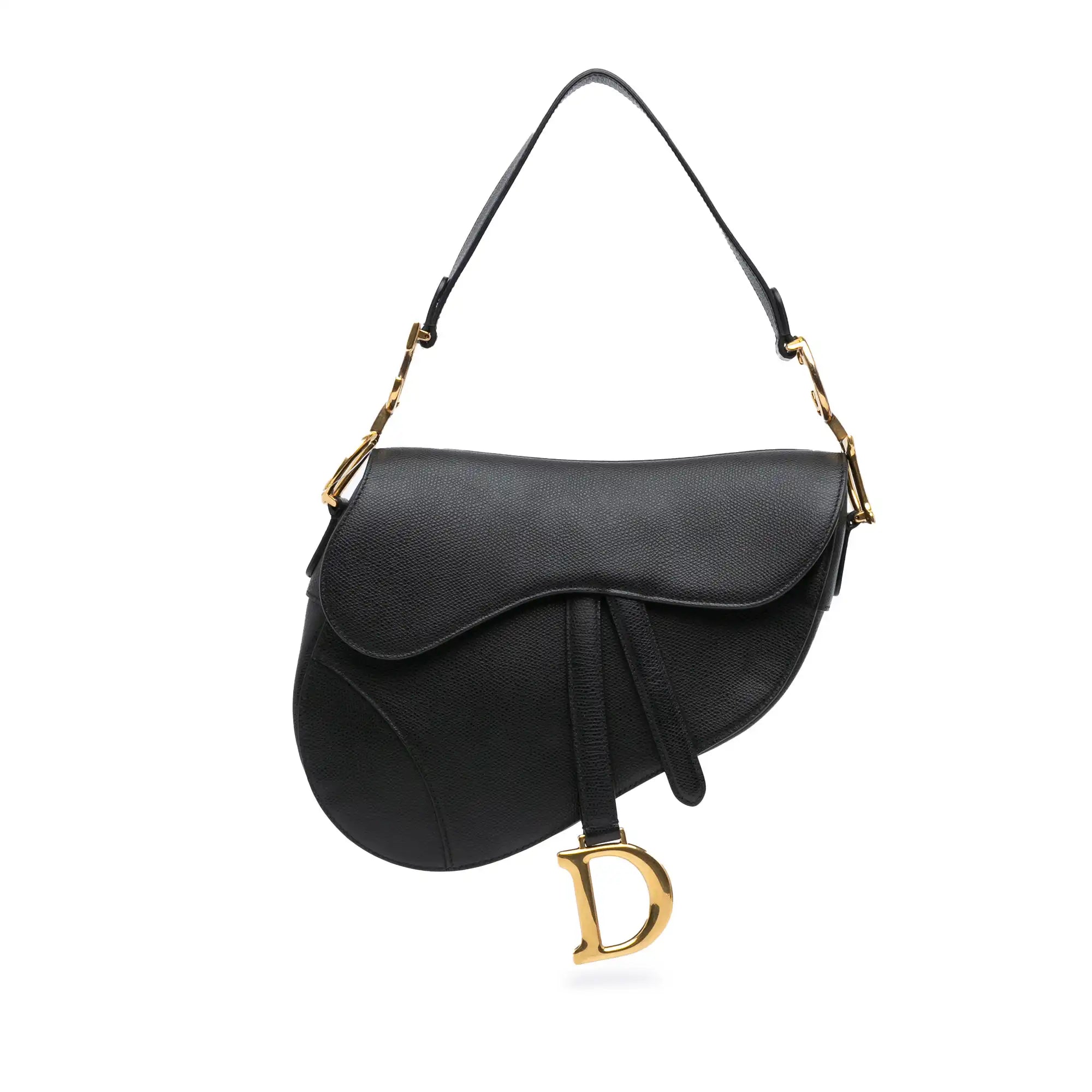 Dior Saddle Bag Medium Black Calfskin