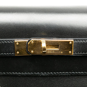 Hermès Kelly Sellier 32 Black Boxcalf Gold