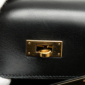 Hermès Kelly Sellier 32 Black Boxcalf Gold