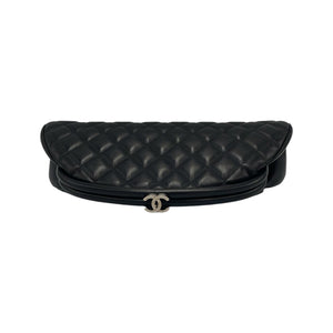 Chanel Clutch Black Lambskin Gold