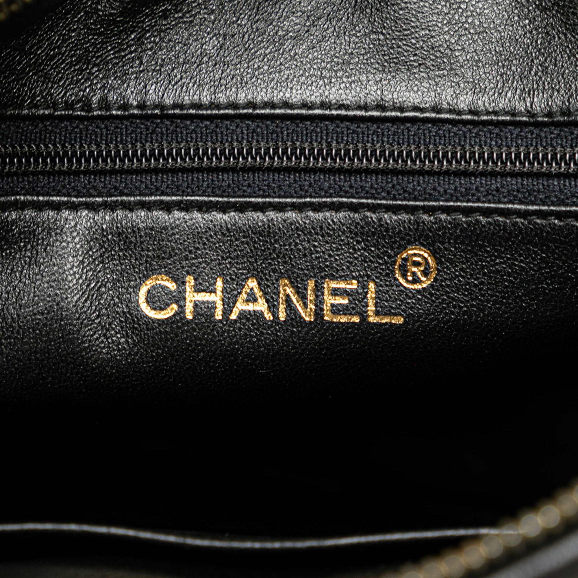 Chanel Camera Bag Black Lambskin Gold