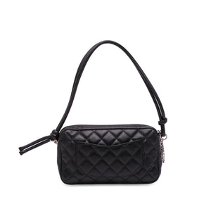 Chanel Cambon Ligne Pochette Black Lambskin