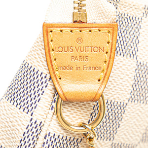 Louis Vuitton Mini Pochette Accessoires Damier Azur Canvas