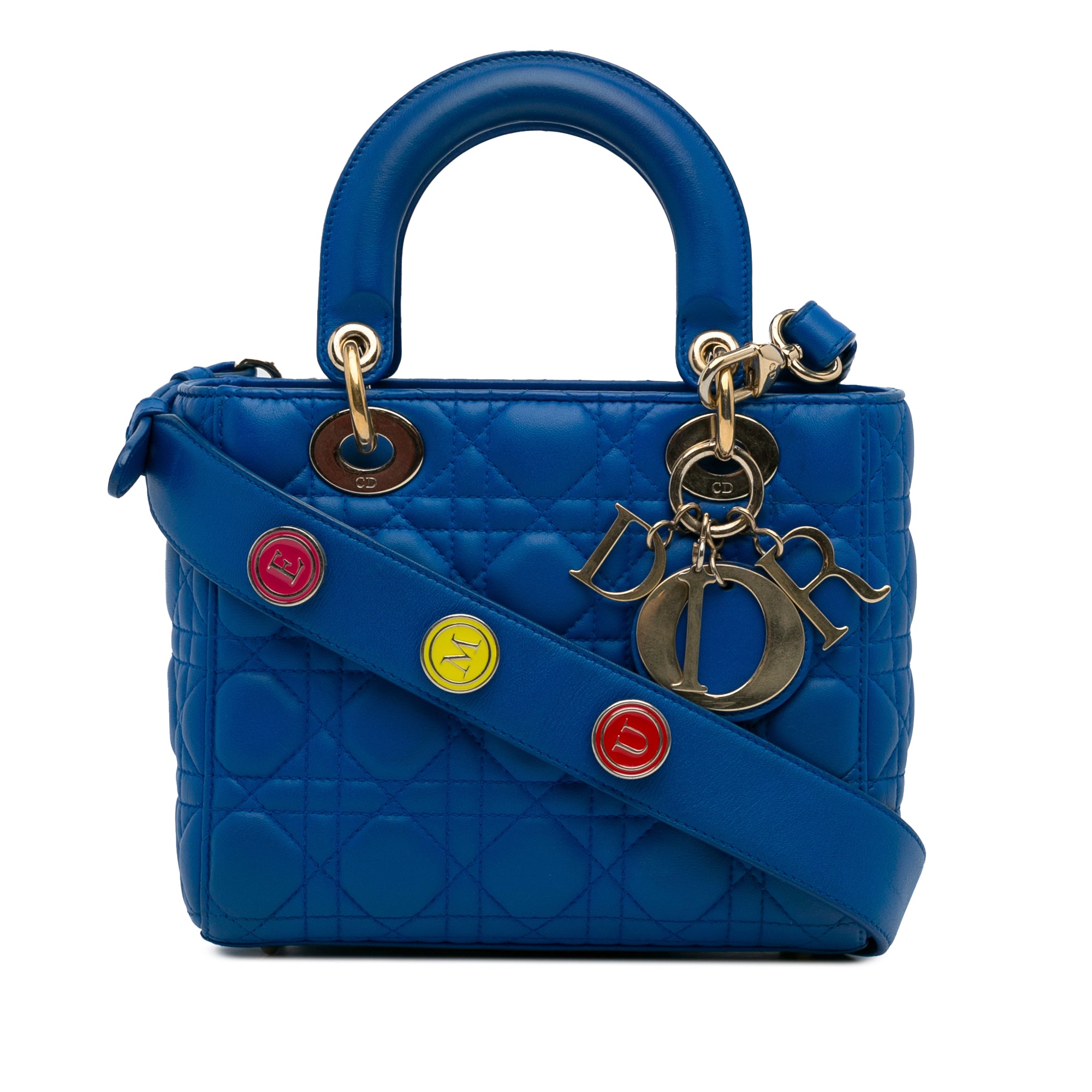 Dior Lady Dior My ABC Small Blue Lambskin Cannage