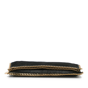 Stella McCartney Falabella Shaggy Deer Black Clutch Bag