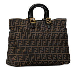 Fendi Twins Tote Large Brown Zucca Canvas