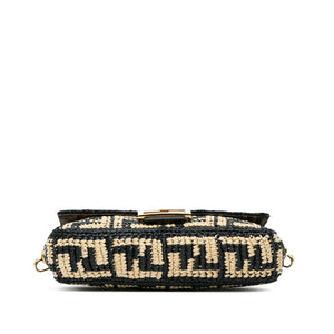 Fendi Baguette Brown Zucca Raffia