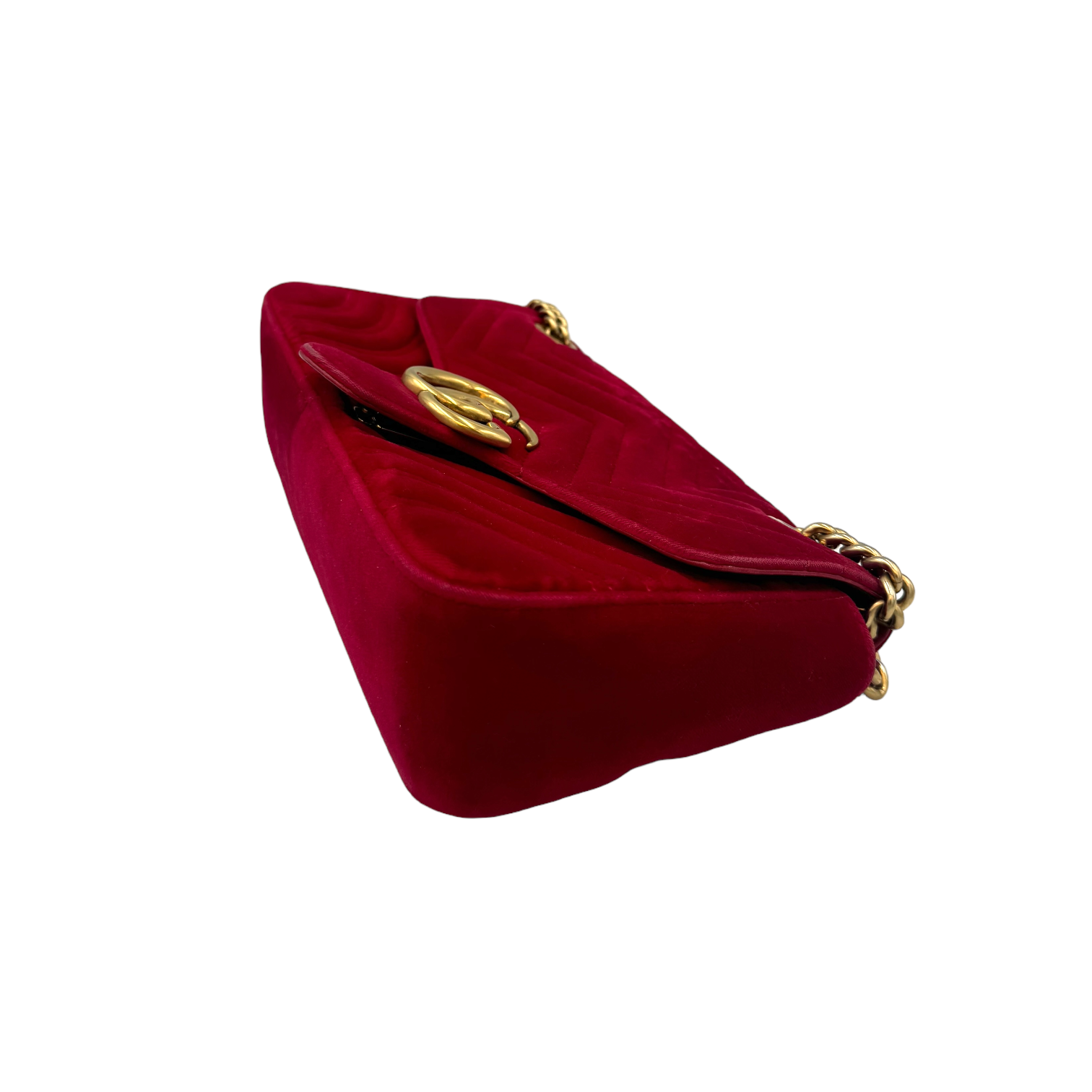 Gucci Marmont Small Red Velvet