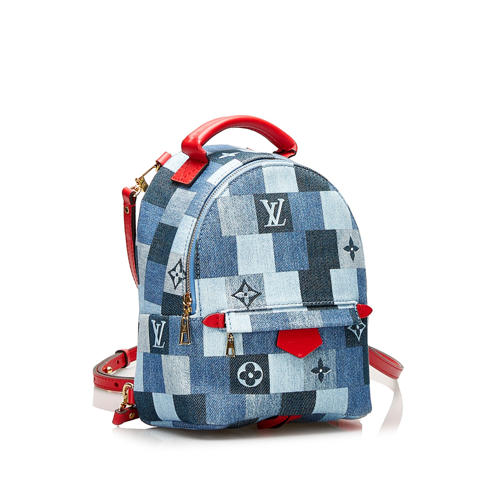 Louis Vuitton Palm Springs Patchwork Denim Monogram  Limited Edition