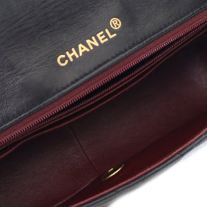 Chanel Diana Medium Black Lambskin Gold