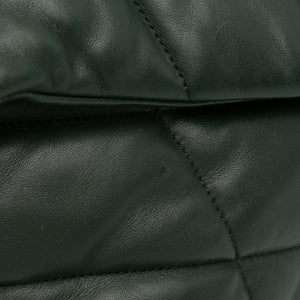 Yves Saint Laurent LouLou Puffer Small Dark Green Lambskin