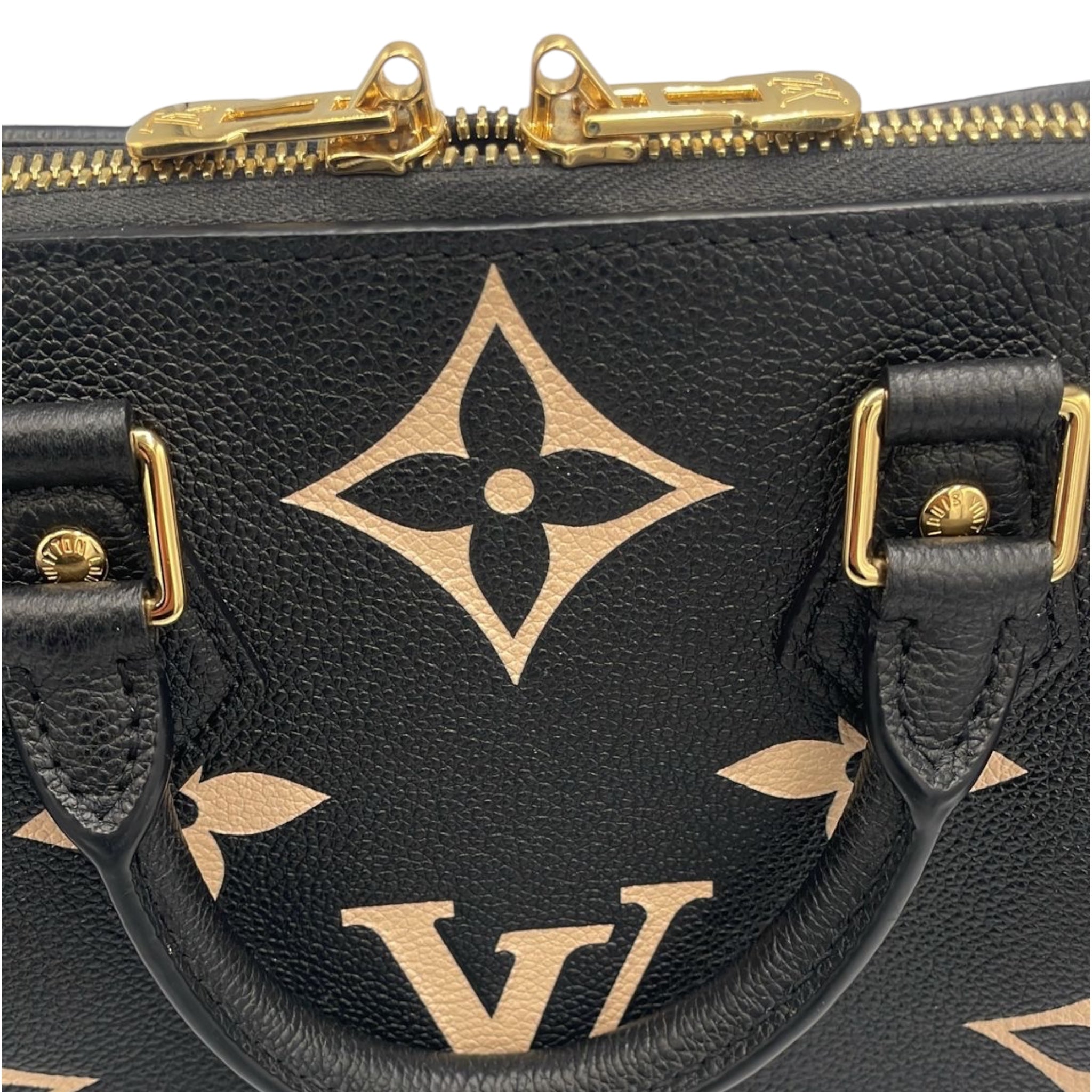 Louis Vuitton Speedy 25 Bandoulière Black Monogram empty