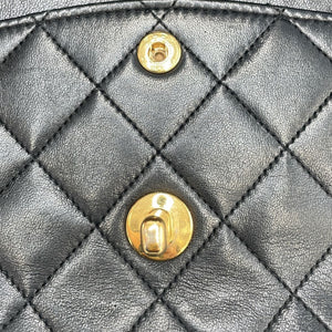 Chanel Classic Double Flap Medium Black Lambskin Gold