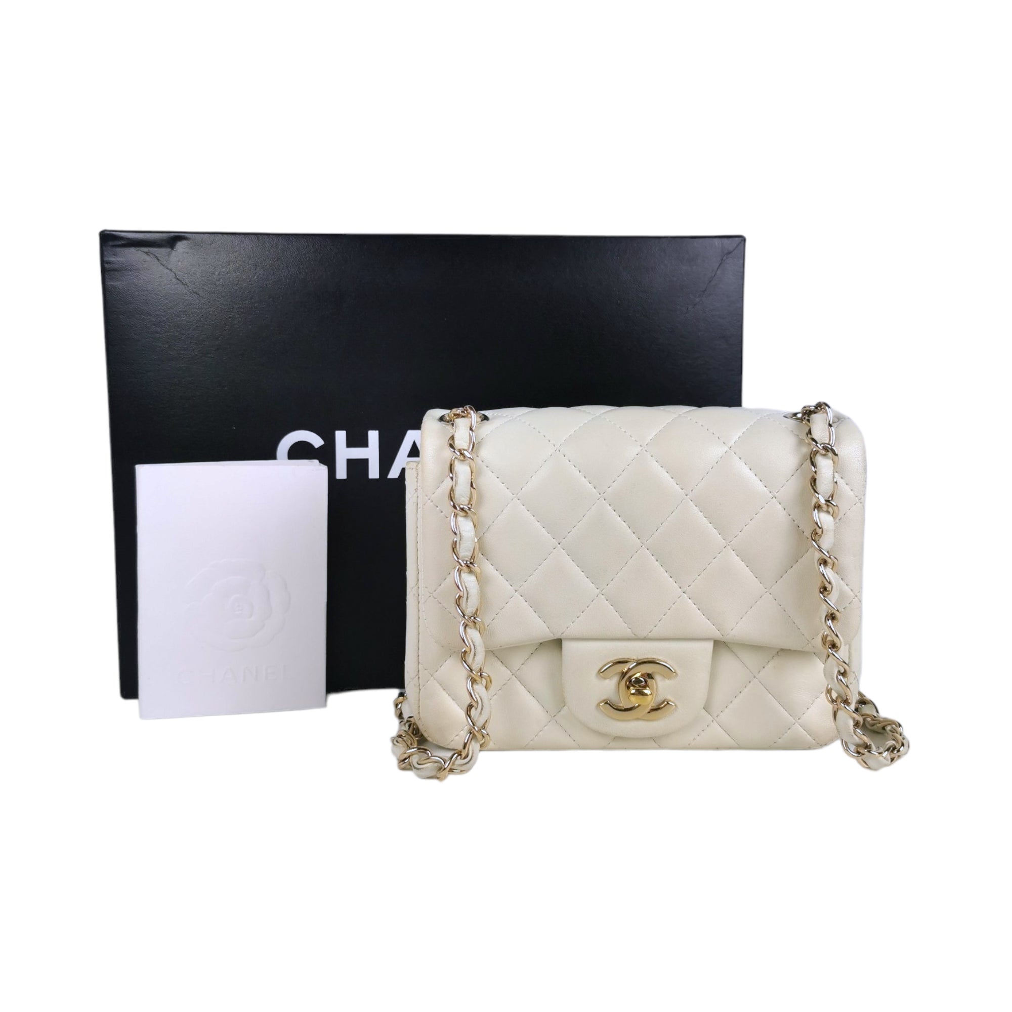 Chanel mini square bag watercolor lambskin