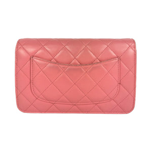 Chanel Classic Quilted WOC Crossbody Bag Light Pink in Leather