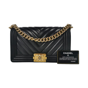 Túi xách Chanel Boy Caviar Gold Hardware 25cmTXCN011