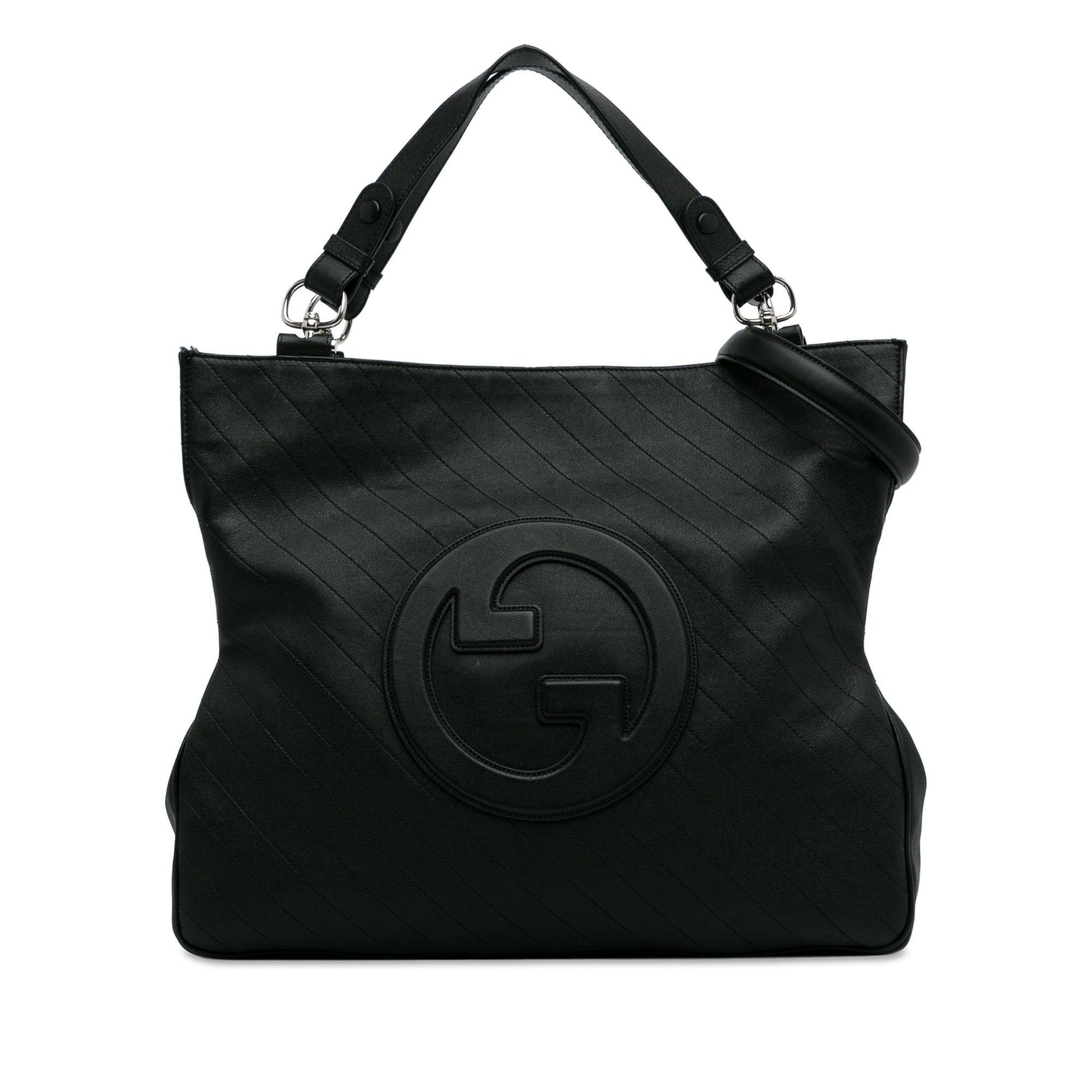 Gucci Blondie Tote Black Leather