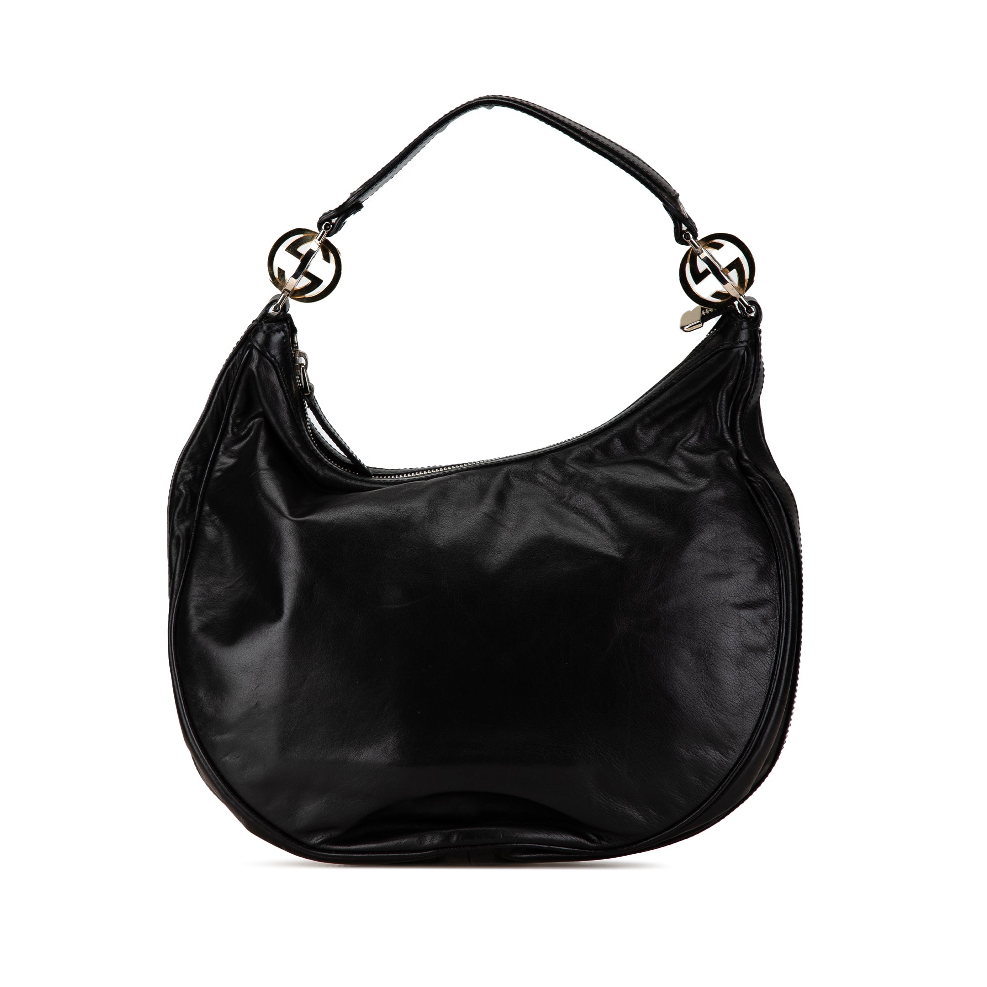 Gucci Twins Hobo Medium Black Leather