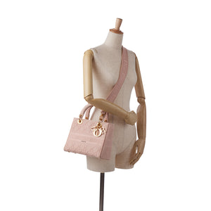 Dior Lady D-Lite Medium Pink Canvas