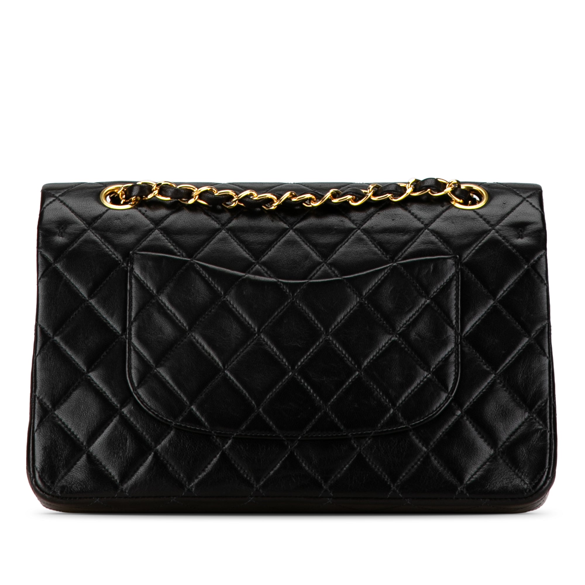 Chanel Classic Double Flap Medium Black Lambskin Gold