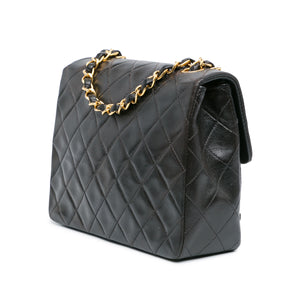 Chanel Classic Flap Small Black Square Lambskin Gold