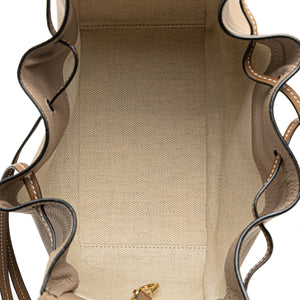 Loewe Hammock Drawstring Bag Small Brown Calfskin