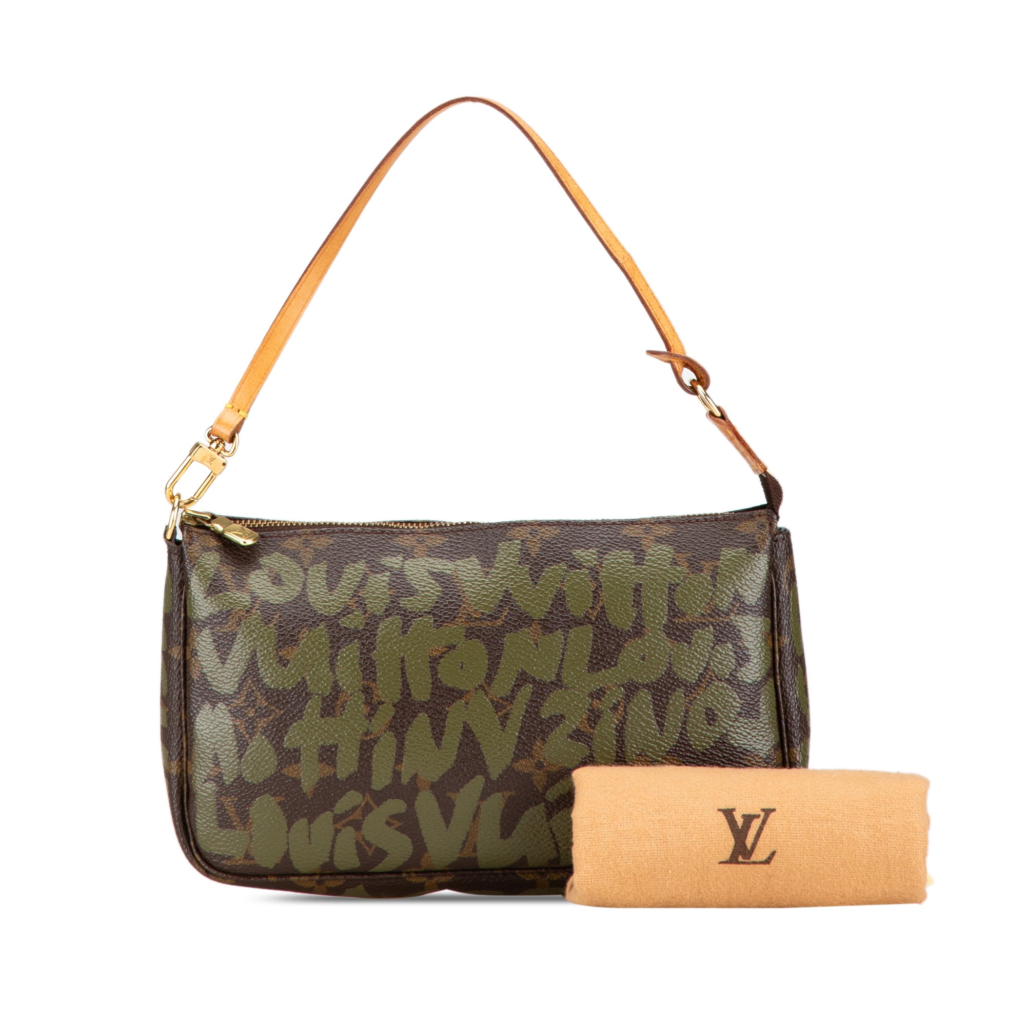 Louis Vuitton x Stephen Sprouse Pochette Accessoires Green Graffiti Monogram Canvas