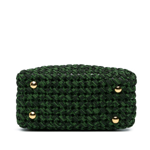 Fendi Peekabo Mini Green Zucca Interlaced Canvas Iconic