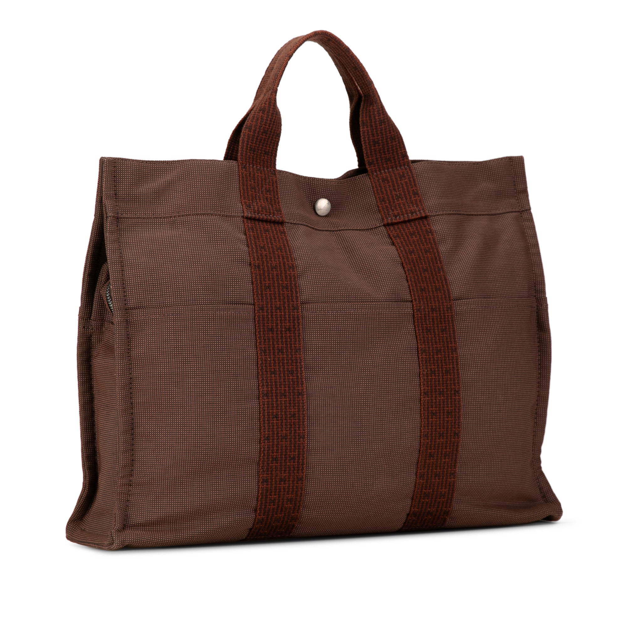 Hermès Herline MM Brown Canvas