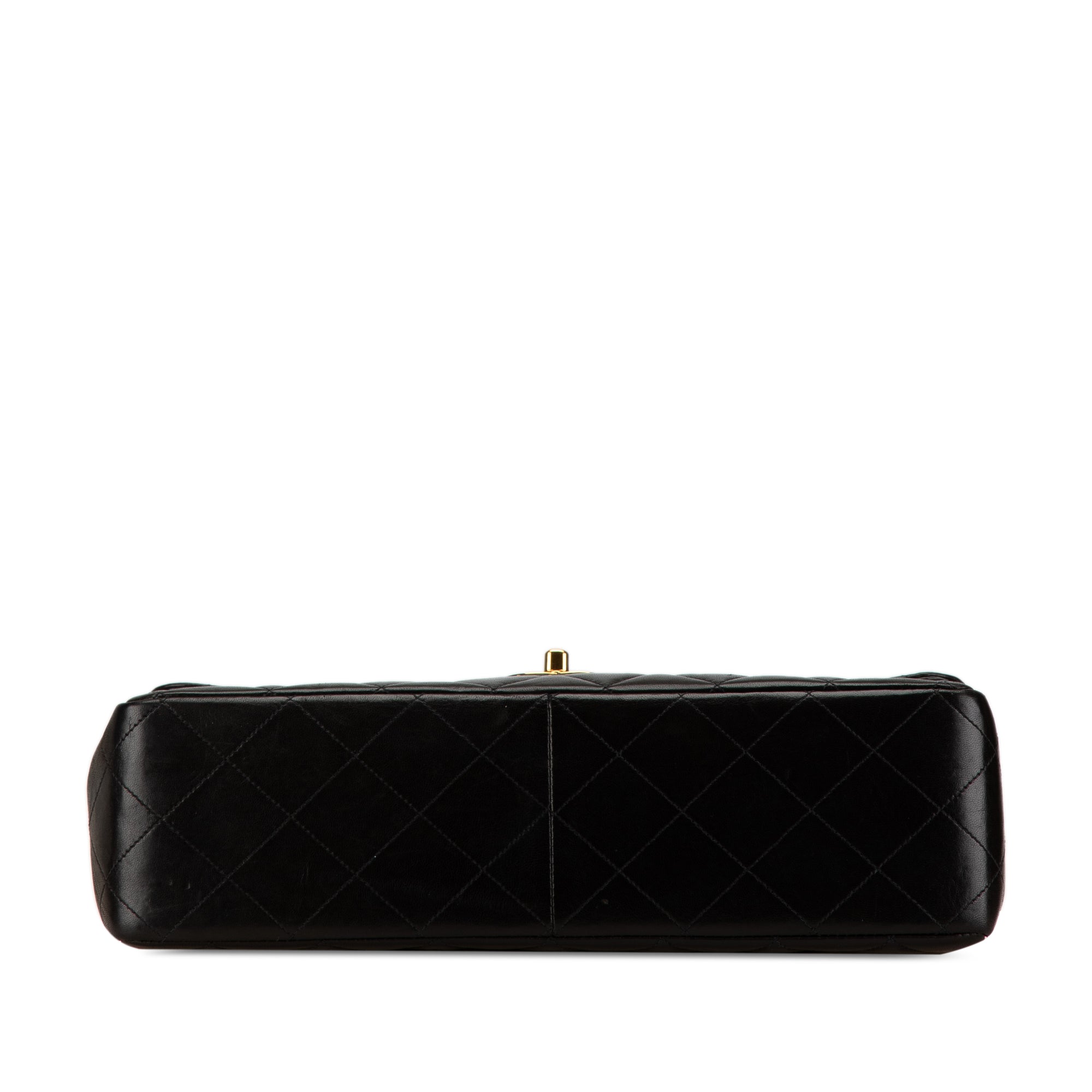 Chanel Classic Single Flap Jumbo Black Lambskin Gold