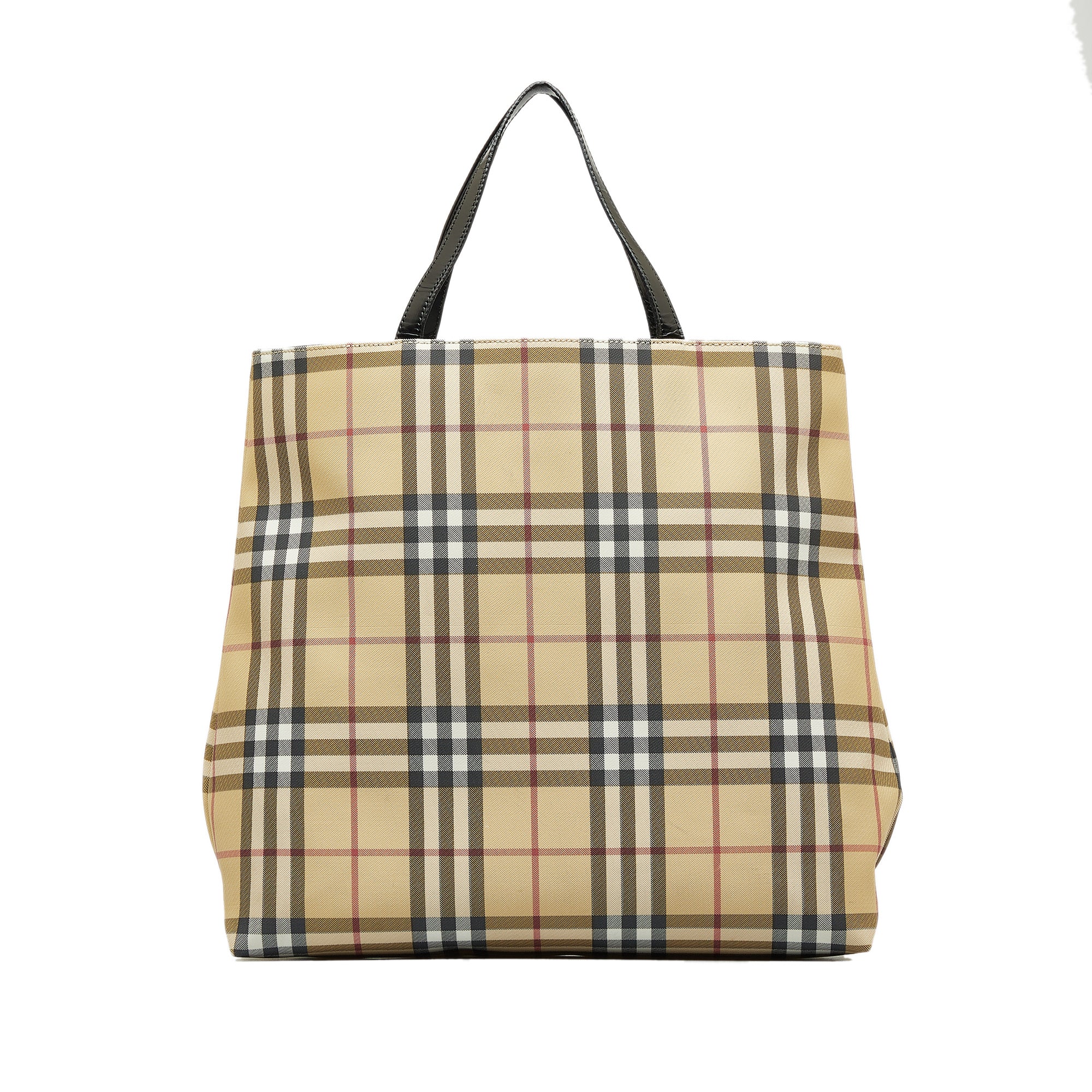 Burberry Tote Bag Brown House Check Canvas