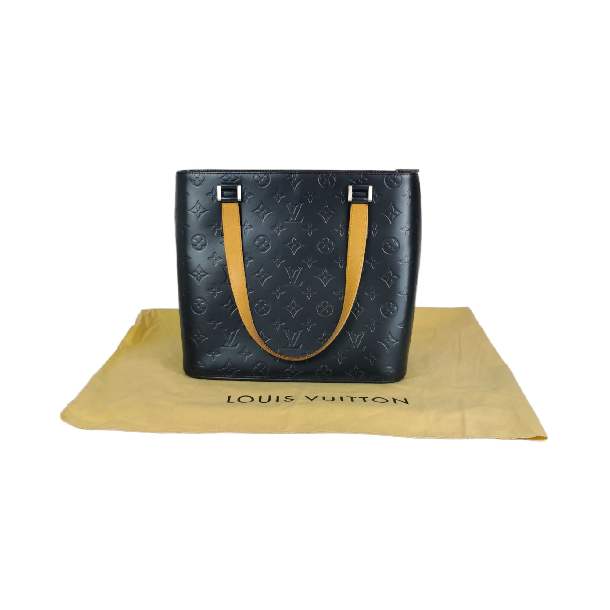Louis Vuitton Black Monogram Mat Stockton Bag Louis Vuitton