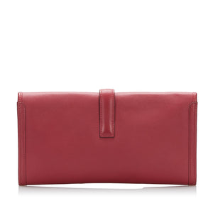 Hermès Jige Elan Clutch Red Swift