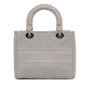 Dior Lady D-Lite Medium Grey Canvas