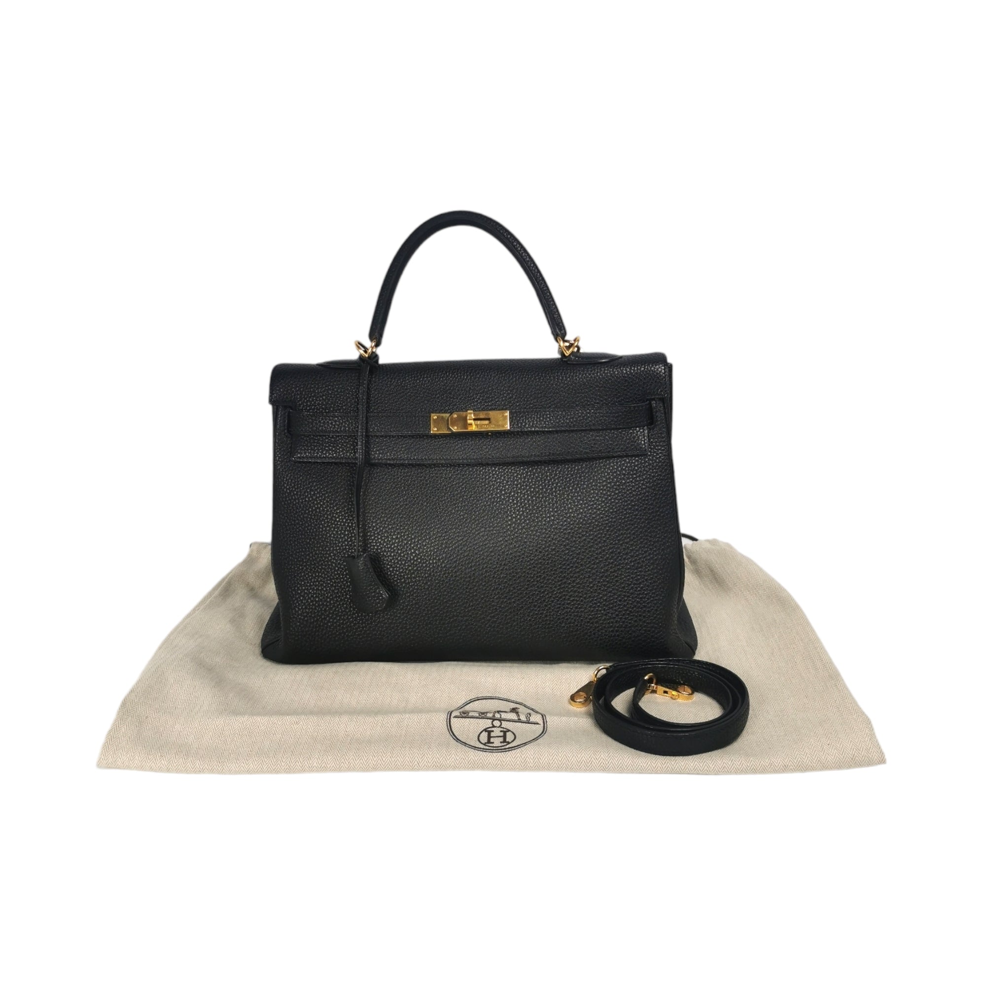 Hermes, Bags, Hermesbirkin 35 Black Togo Gold Hardware