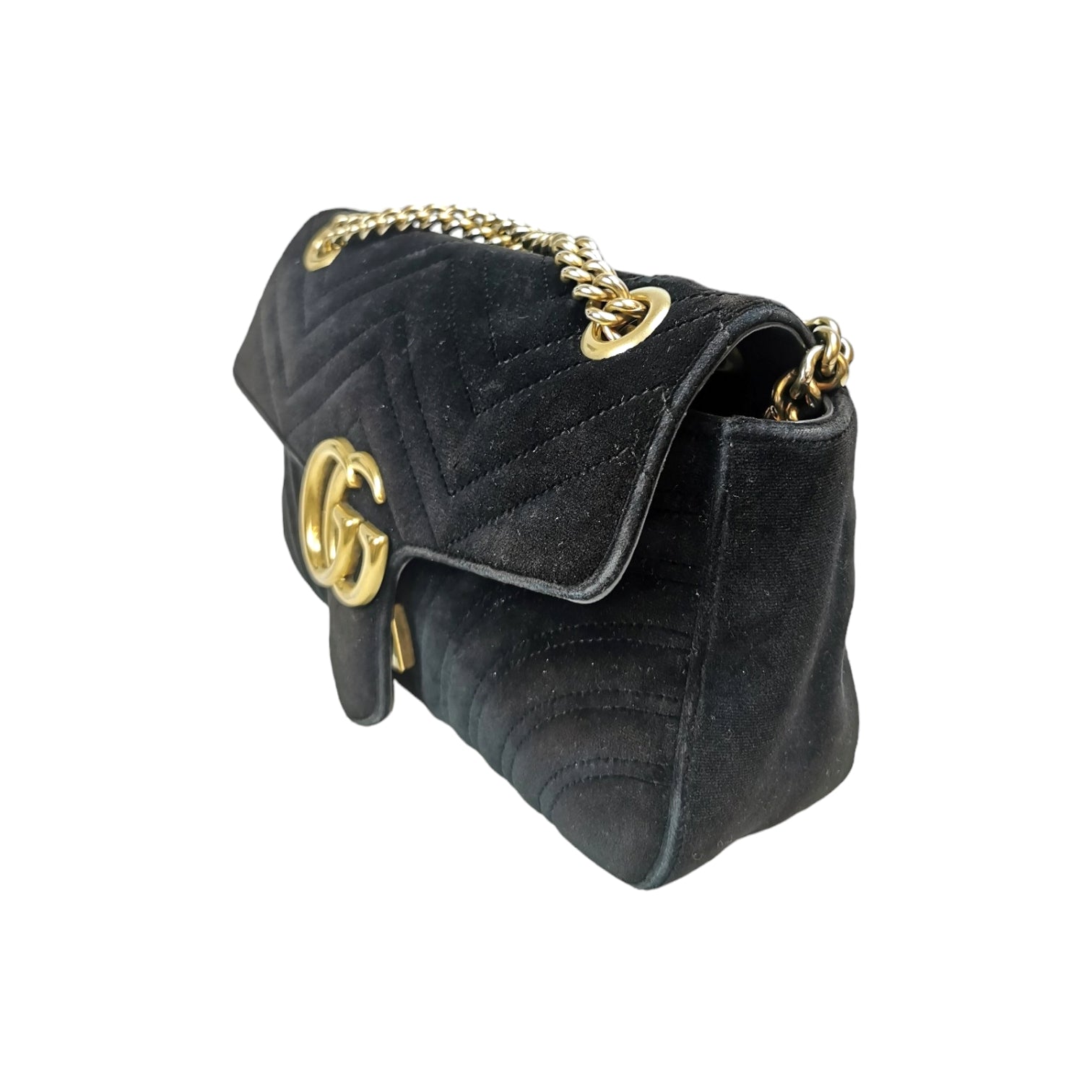 Gucci GG Marmont Small Black Velvet