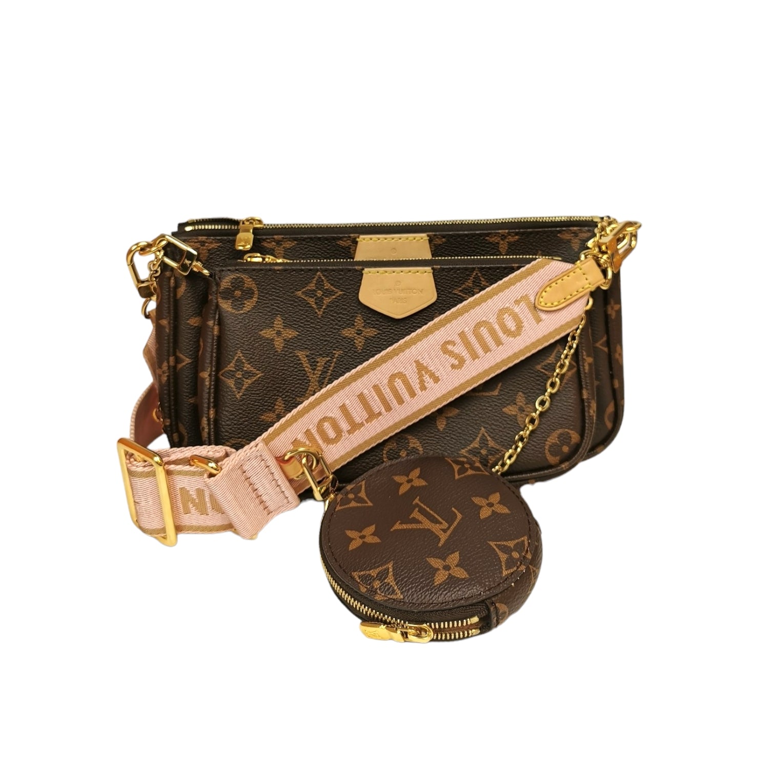 Louis Vuitton Multi Pochette Accessoires Monogram Canvas Brown