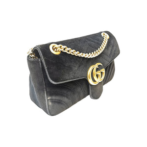 Gucci GG Marmont Small Black Velvet