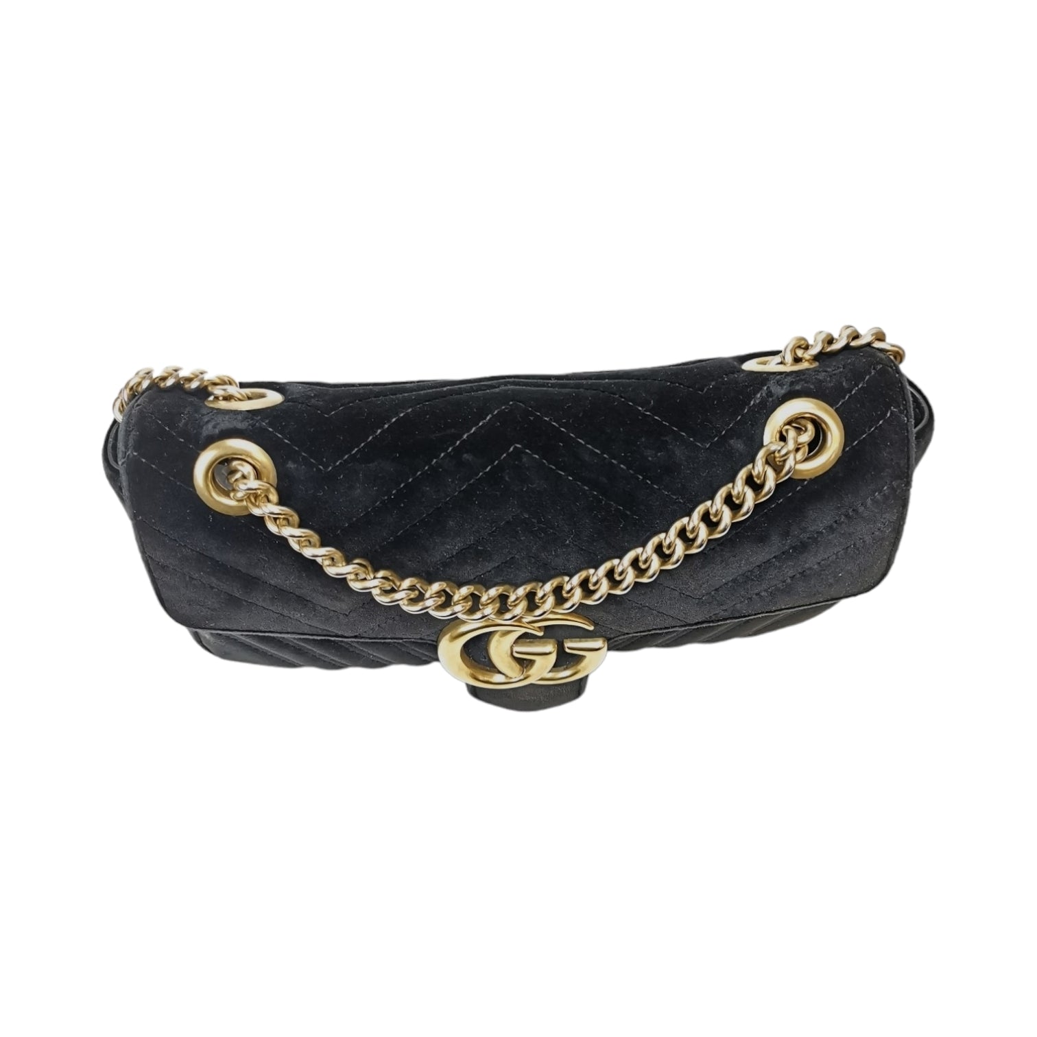 Gucci GG Marmont Small Black Velvet