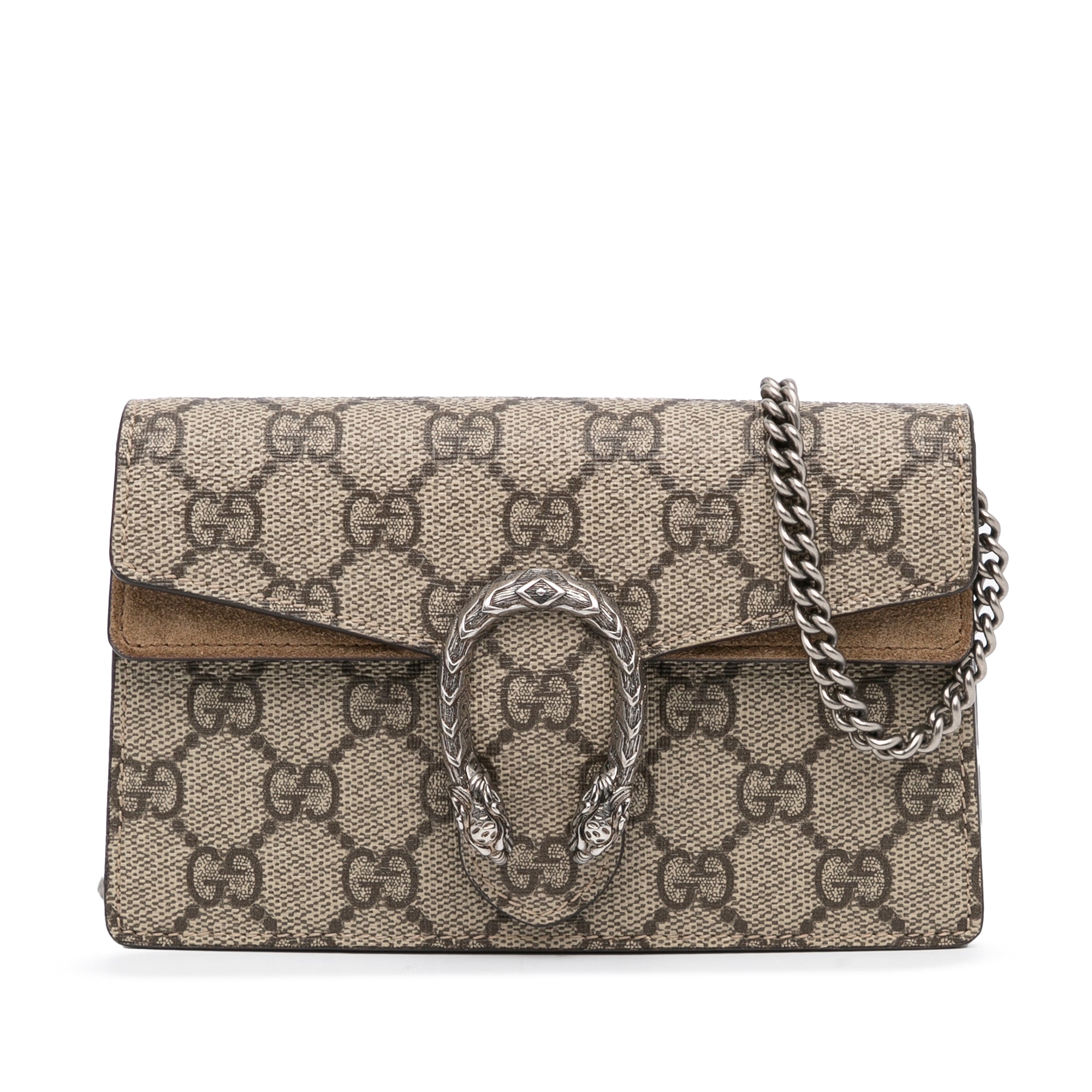 Brown Dionysus mini GG-Supreme canvas handbag