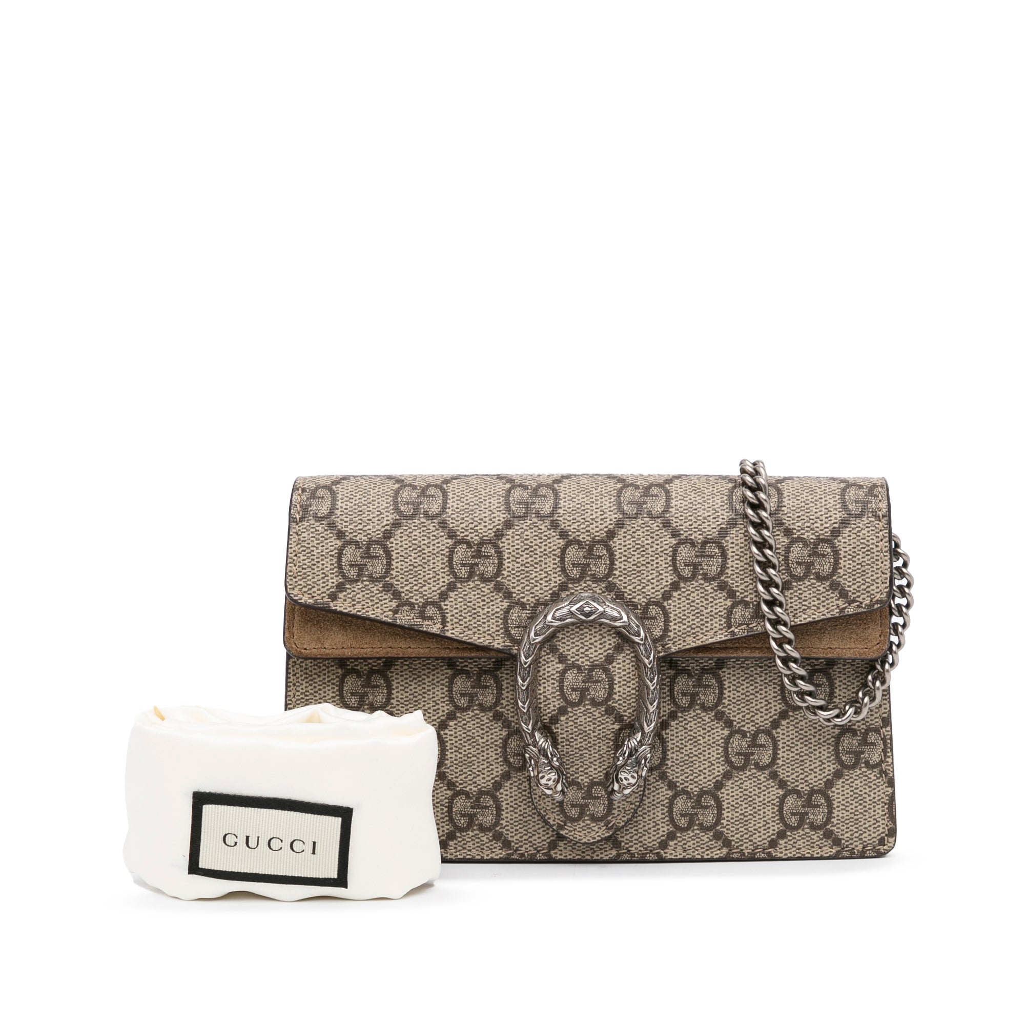 Brown Dionysus mini GG-Supreme canvas handbag